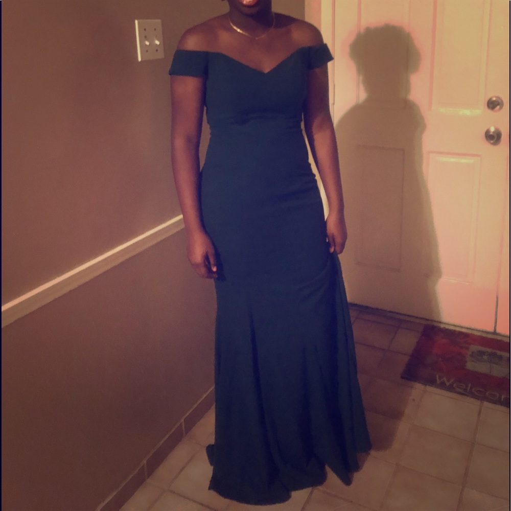 Hunter Green Formal Dress